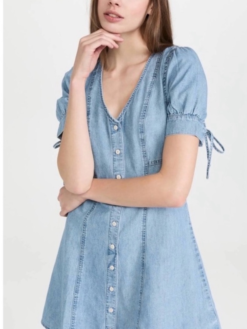 Madewell Tencel and Denim Mini Dress